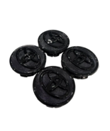 SET OF 4 TOYOTA WHEEL RIM RIMS CENTER HUB CAPS BLACK LOGO 57MM PRIUS COR... - $24.89 CAD