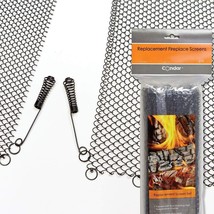 Enhance the Style of Your Fireplace with a Condar Mesh Screen. Fireplace... - $66.32