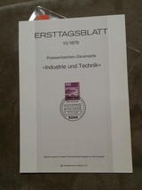000 10/1979 Ersttagsblatt Germany Cover Stamp Industry Technology - $4.50
