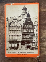 Vintage Cabinet Card. Old house in Romerberg in Frankfurt, Germany by C. Hertel. - £31.28 GBP