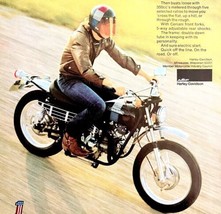 Harley Davidson SX350 Advertisement 1973 Motorcycle Ephemera #1 LGBinHD - $29.99