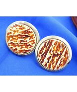 Retro 50s Faux Wood Grain GT Cuff Link Set; Nature Buff; CHARITABLE DONA... - $26.95