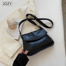 Vintage Crossbody Bags For Women Trend Desinger Fashion Simple Leather Flap Shou - £29.65 GBP