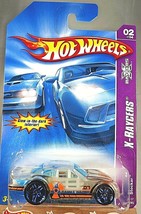 2007 Hot Wheels #70 X-Raycers 2/4 STOCKAR Trans Clear w/Blue Pr5 Spoke Wheels - £6.68 GBP