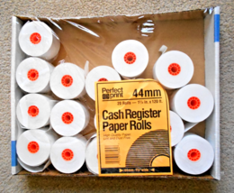 Perfect Print Cash Register Paper Rolls 1-3/4" x 120' 44mm 17 rolls NEW ... - $24.74