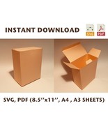 Perfume box template, cologne box, fragrance box, perfume packaging, Cri... - $1.49