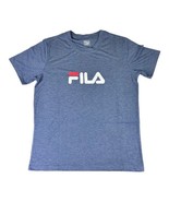 Fila Men&#39;s Logo Crew Neck T Shirt Heather Blue - £11.98 GBP