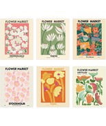 Liyaoli Flower Market Poster 8 X 10 Inch Set Of 6 Unframed, 8X10&#39;&#39;, Flower - £23.46 GBP