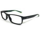 Nike Eyeglasses Frames LIVE FREE 7090 010 Black Green Rectangular 53-17-140 - $65.08