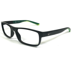 Nike Eyeglasses Frames LIVE FREE 7090 010 Black Green Rectangular 53-17-140 - £51.42 GBP