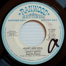 Jerry Smith &amp; His Pianos - Heart and Soul [7&quot; 45 rpm Promo] Ranwood Audition - £4.44 GBP