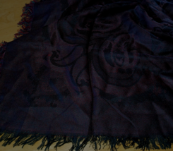 VTG. BEN GOODMAN 100% ACRYLIC SCARF W/FRINGE-MADE IN JAPAN-NEVER WORN-35... - $13.99