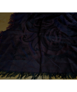 VTG. BEN GOODMAN 100% ACRYLIC SCARF W/FRINGE-MADE IN JAPAN-NEVER WORN-35... - $13.99