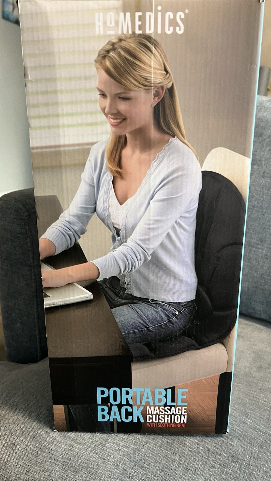 HoMedics Portable Back Massage Cushion with Soothing Heat NEW Item image 4