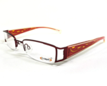 Crush Petite Eyeglasses Frames 850030 50 Red Orange Half Rim 48-19-130 - $37.19