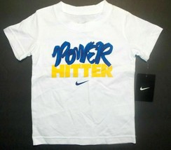 Nike Toddler Boys Power Hitter White T-Shirt Size 2T NWT - £9.56 GBP