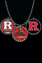 Rutgers scarlet Knights 3 piece necklace set lot great gift 3 complete necklaces - £7.40 GBP