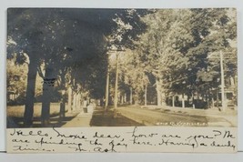 Rppc Main Street Unadilla New York 1906 To Lebanon Pa Real Photo Postcard P7 - £23.14 GBP