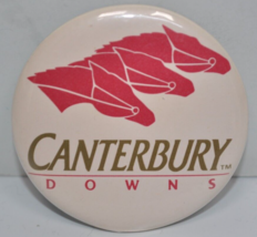 Vintage 80s Canterbury Downs Shakopee Minnesota MN 2-1/4&quot; Pinback Button... - €8,49 EUR