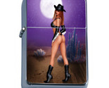 Pin Up Cowgirls D9 Flip Top Dual Torch Lighter Wind Resistant - $16.78