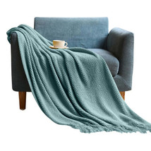 Anyhouz 127*172cm Light Green Blanket Home Decorative Thickened Knitted Corn Gra - $56.90