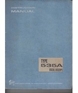 Original Tektronix 535A O-scope Instruction Manual 070-145, 9*&#39; X 11-1/4... - $14.60