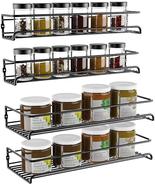 2 Pack Hanging Spice Racks Organiser Wall Mounted Storage Shelves For Ki... - £25.60 GBP