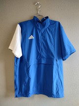 adidas mens 1/4 zip pullover medium blue - $19.00