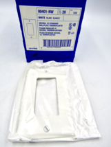 (100 Pcs) Leviton 80401-NW, 1 Gang Decora Nylon Wallplate Cover, White -... - £38.84 GBP
