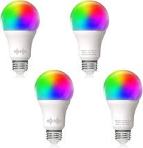 A19 Helloify Led Smart Wifi Light Bulb, Rgbcw Color Changing, Cool Warm White - £25.94 GBP