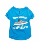 Bond &amp; Co. Blue In My Defense I Was Left Unsupervised Dog T-Shirt, Mediu... - $257.90 MXN