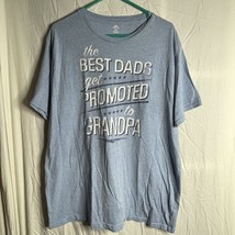 The Best Dads Get Promoted to Grandpas Men&#39;&#39;s T-Shirt Sz XL Father&#39;s Day Brand - £10.37 GBP