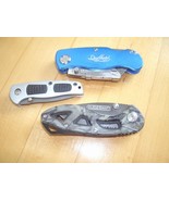Misc. Pocket Folding Knives Lot of 3 - Guidesman &amp; Sheffield - $91.85 MXN