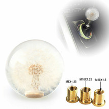 Universal 70MM Racing Crystal Ball Dandelion Real Flowers Shift Knob Shi... - £14.22 GBP