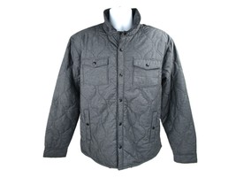 Goodfellow &amp; Co Men&#39;s Gray Quilted Soft Lightweight Jacket w Snap Button... - £33.38 GBP