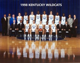 1998 KENTUCKY WILDCATS TEAM 8X10 PHOTO PICTURE NCAA BASKETBALL CHAMPS - $4.94