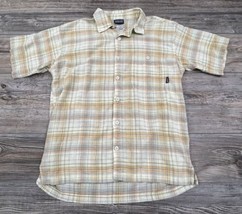 Patagonia Shirt Mens Button Up Shirt Sz. Medium Plaid Lightweight Organi... - $14.85