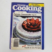 Vintage Women&#39;s Circle Home Cooking Patriotic Cheesecake July 1990 - $11.35