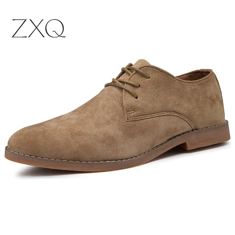 Fashion England Trend Casual Shoes Men Flock Oxford Wedding Leather Dres... - £38.83 GBP