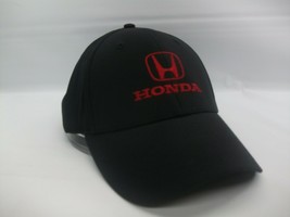 Honda Hat Black Hook Loop Baseball Cap - £12.70 GBP