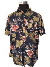 21 Men Hawaiian Shirt Size Large Multicolor Tropical Island Casual Butto... - $18.81