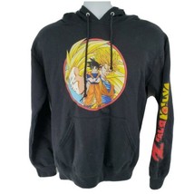 Dragon Ball Z Hoodie Goku Supersayin Size S Black Toei Anime 50/50 - £23.13 GBP