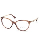 NEW BVLGARI 4143-B 5240 Gold Striped Br EYEGLASSES GLASSES 53-17-135 B44mm Italy - €163,36 EUR