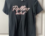 Forever 21 Rolling with It Skate T shirt Juniors Size Medium Faded Black... - £10.81 GBP