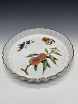 Royal Worcester Evesham Gold 10.25&quot; Quiche Tart Pan Dish Pie - $25.95