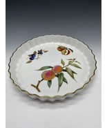 Royal Worcester Evesham Gold 10.25&quot; Quiche Tart Pan Dish Pie - $35.56 CAD