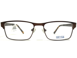 Robert Mitchel Eyeglasses Frames RM 5011 BR Brown Rectangular Full Rim 52-16-140 - £33.46 GBP