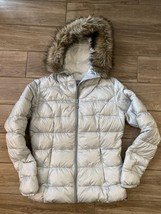 Eddie Bauer EB550 Gray Puffer Warm Coat Jacket Parka Goose Down Women&#39;s Medium - £35.55 GBP