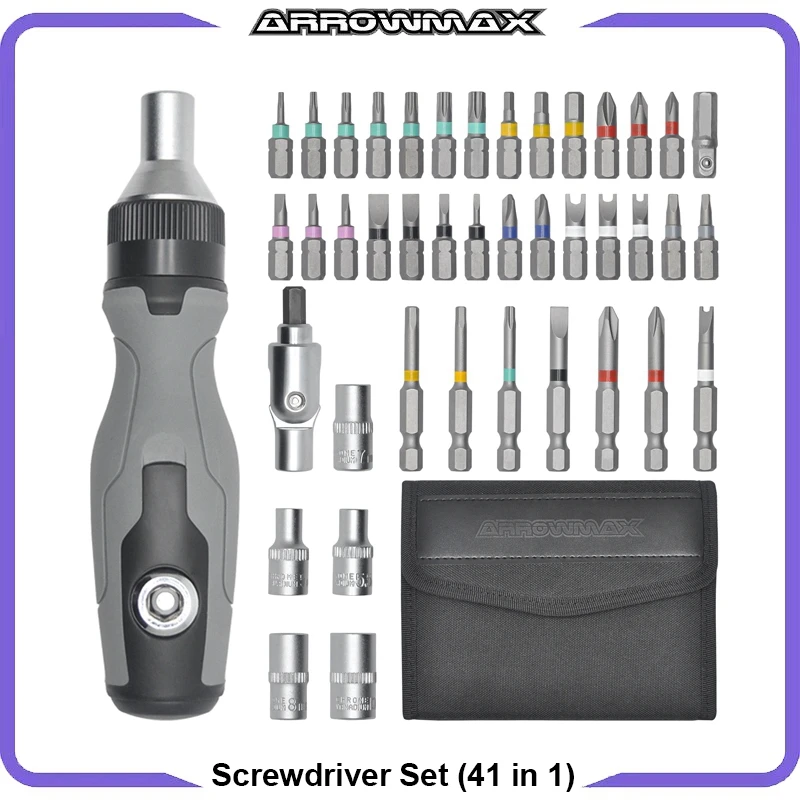 ARROWMAX (41 in 1) Ratcheting Screwdriver Set Versatile Ratchet Manual Screwdriv - £106.95 GBP