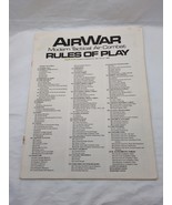 Air War Modern Tactical Air Combat Rules Of Play Rulebook - €15,13 EUR